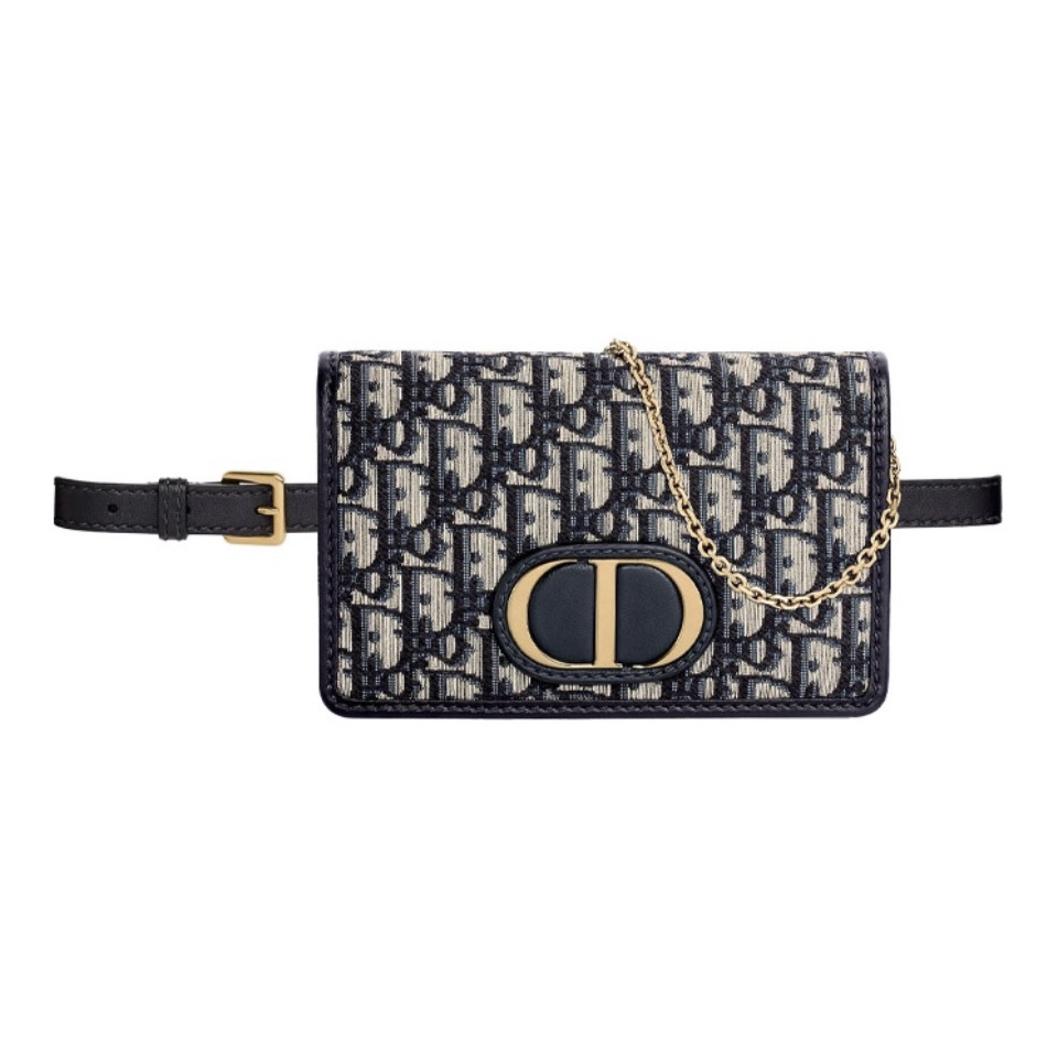 DIOR 30 Montaigne Canvas Shoulder Bag