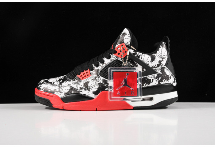 2018 Nwe 4 Tattoo Men Chinese Element Limited Edition White Black B00897-006