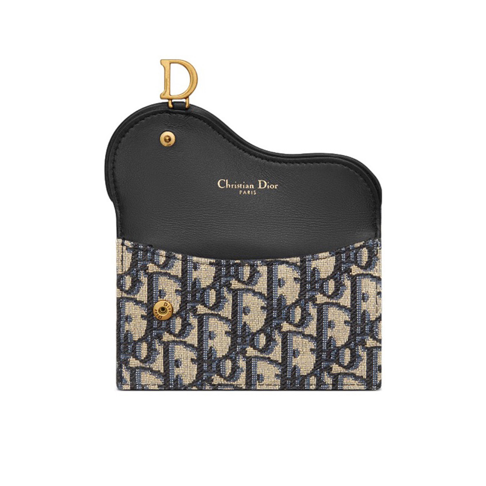 Dior Canvas Saddle Shape Wallte