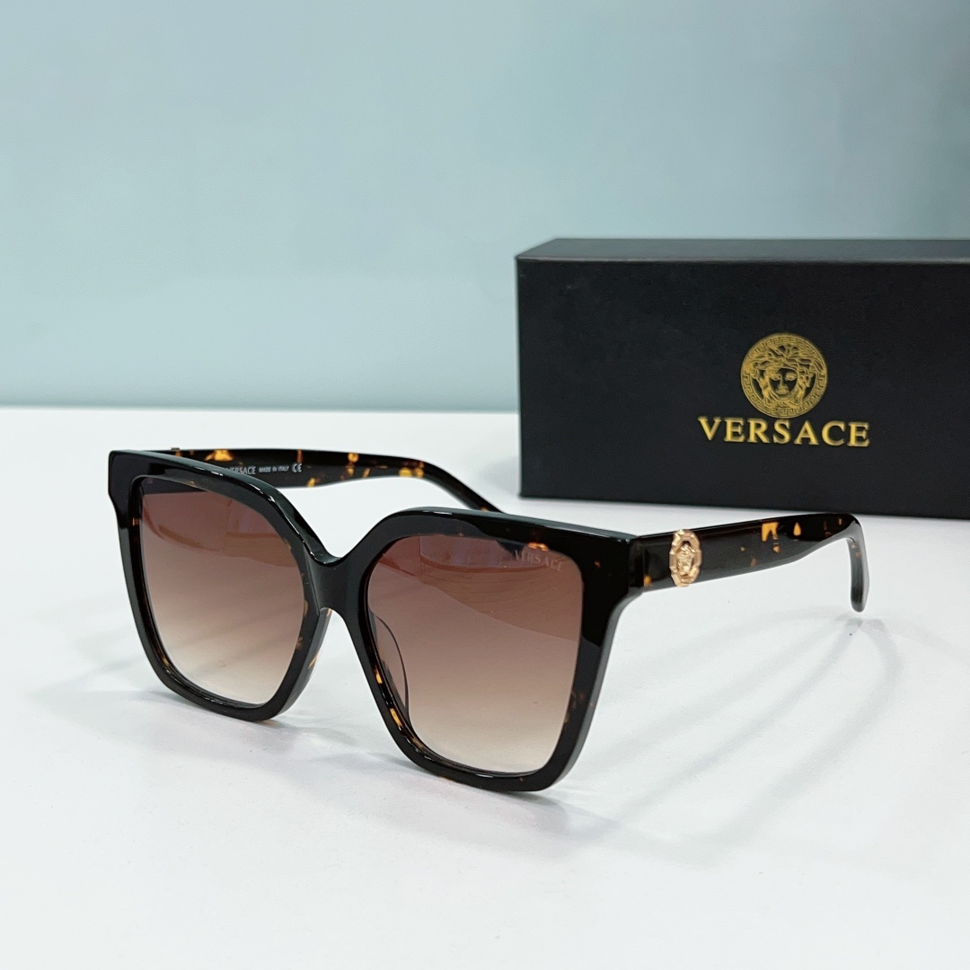 Versace  Mirror leg Logo  Sunglasses Top Quality