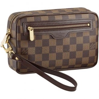 LV Macao Clutch N61739 Brown
