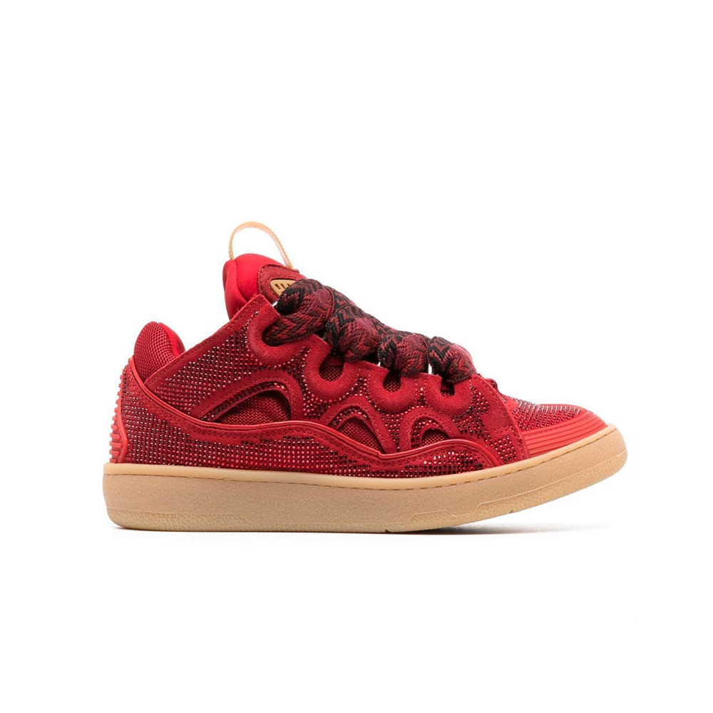 Lanvin LEATHER CURB SNEAKERS