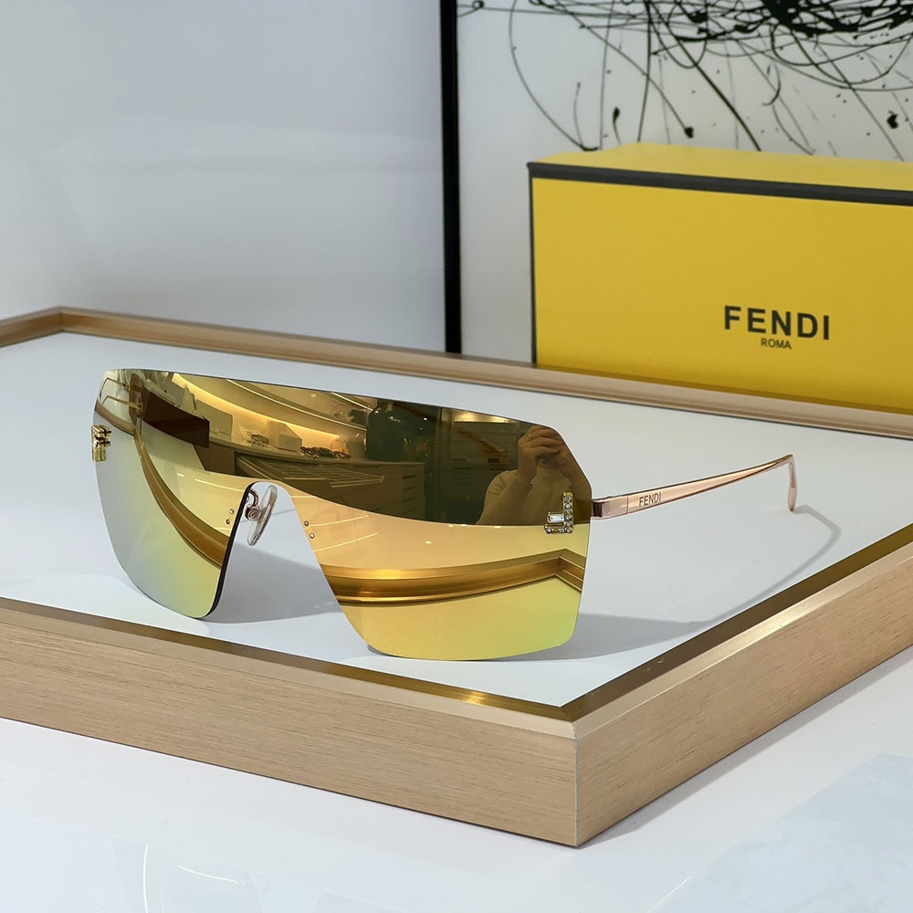 Fendi Aviator Rimless Sunglasses Top quality