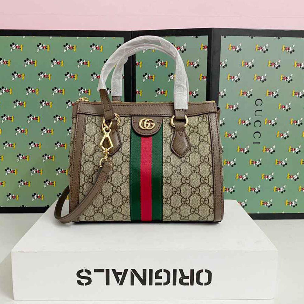 Gucci Ophidia Canvas Tote Handbag