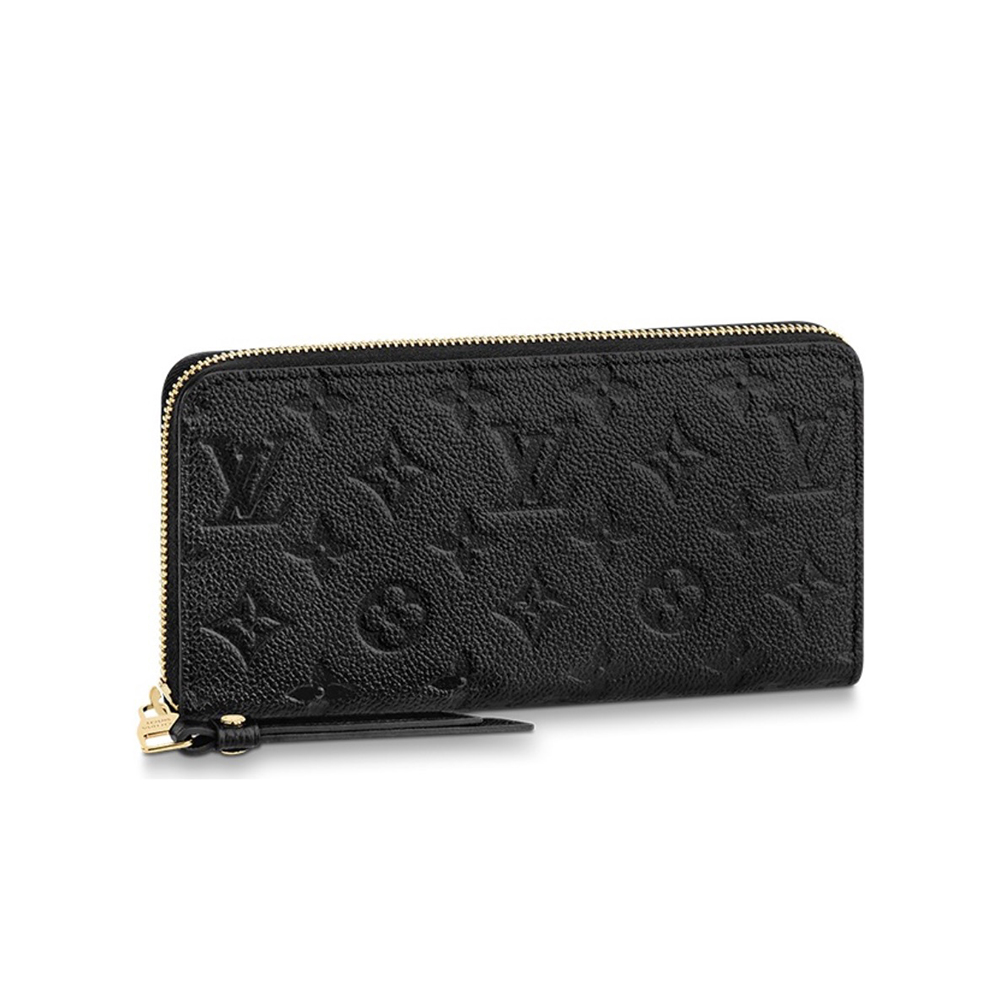 LV Zippy Embossed Cowhide Wallet