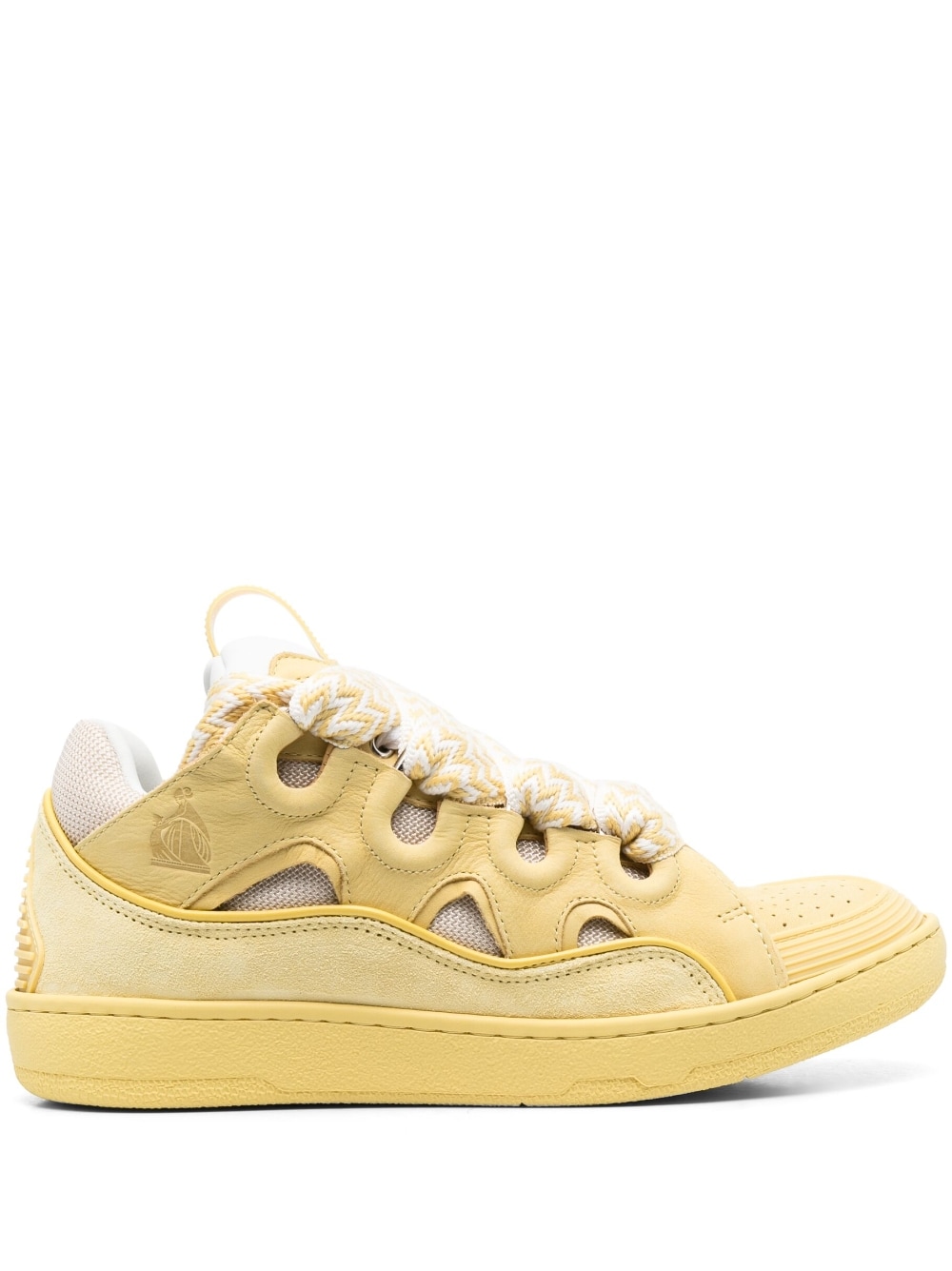Lanvin LEATHER CURB SNEAKERS