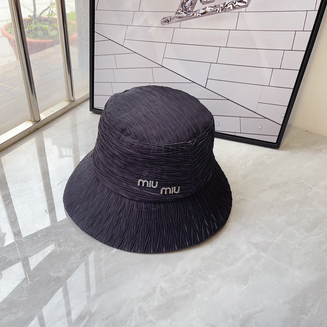 Miu Miu Textured Fisherman's Hat  Sunhat