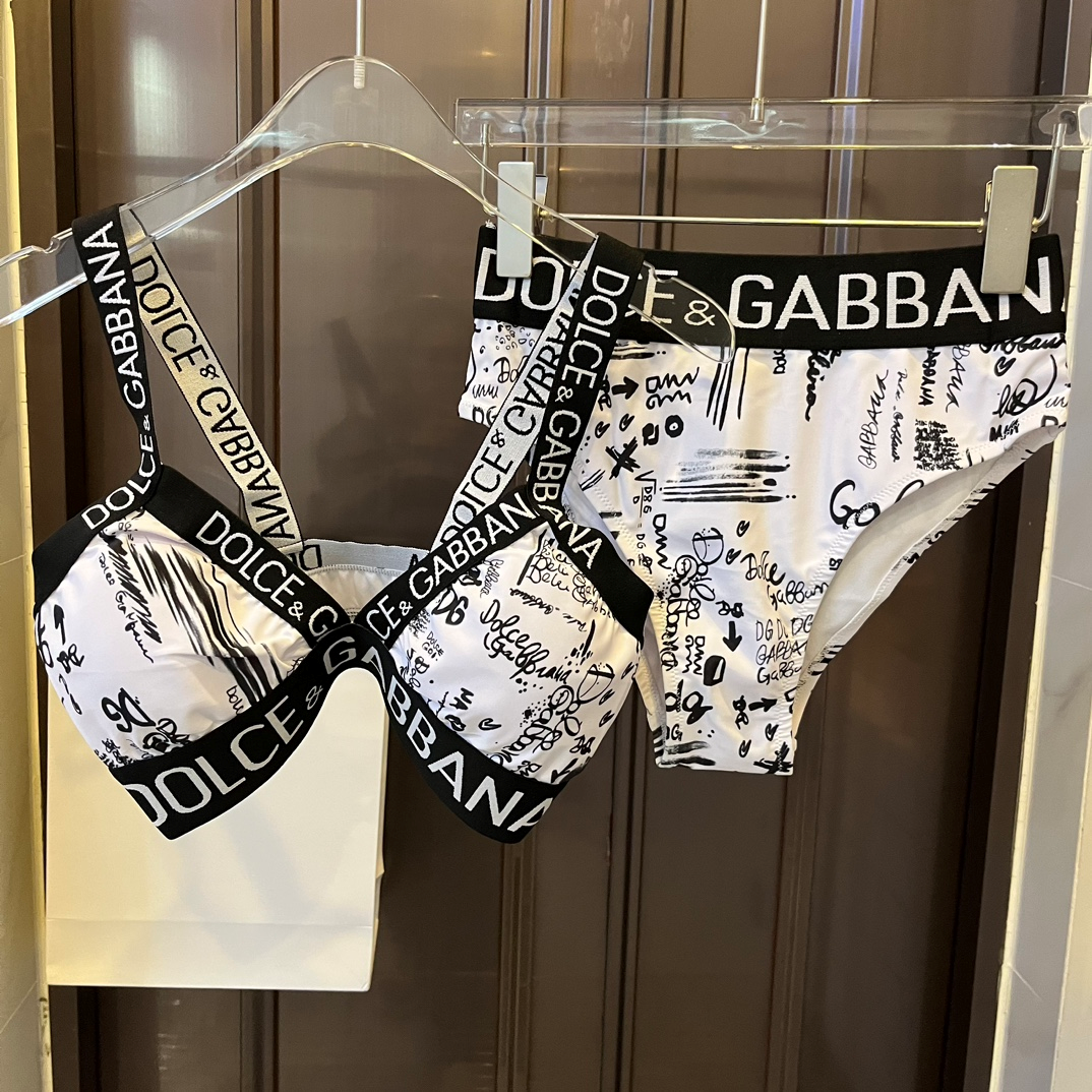 DOLCE & GABBAN DG Two-piece Swimsuit  Swimwear