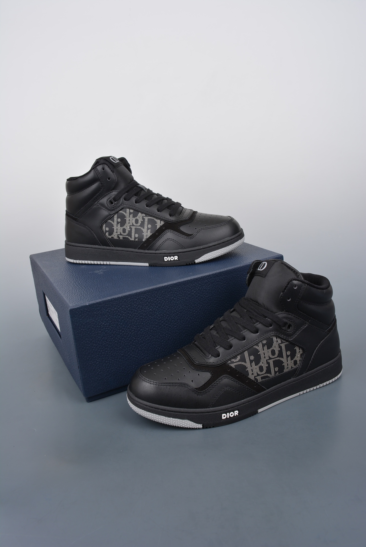 Dior B27 Sneakers High-Top Black (AAA High Quality Version)