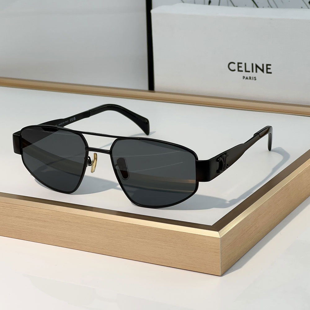 Celine  Metal logo Pattern  sunglasses Top quality
