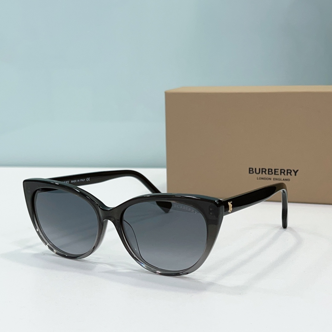 Buberry Fashionable Cat-eye Sunglasses Top quality (Replica)