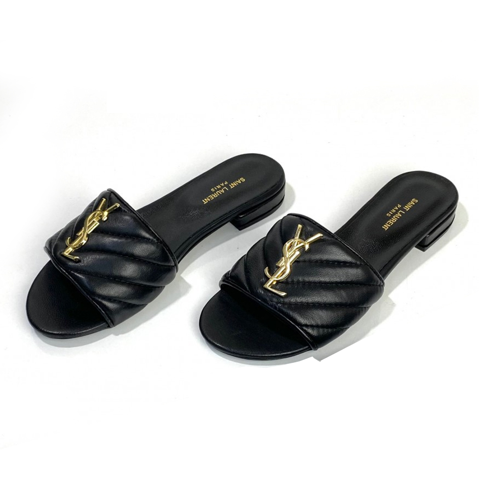 YSL Saint Laurent Gold Label Slippers
