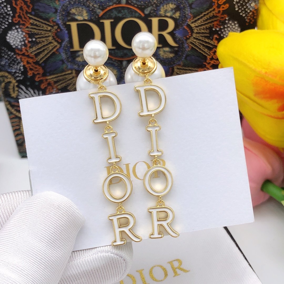 Dior 21 Autumn Earrings Gold For Women Jewelry