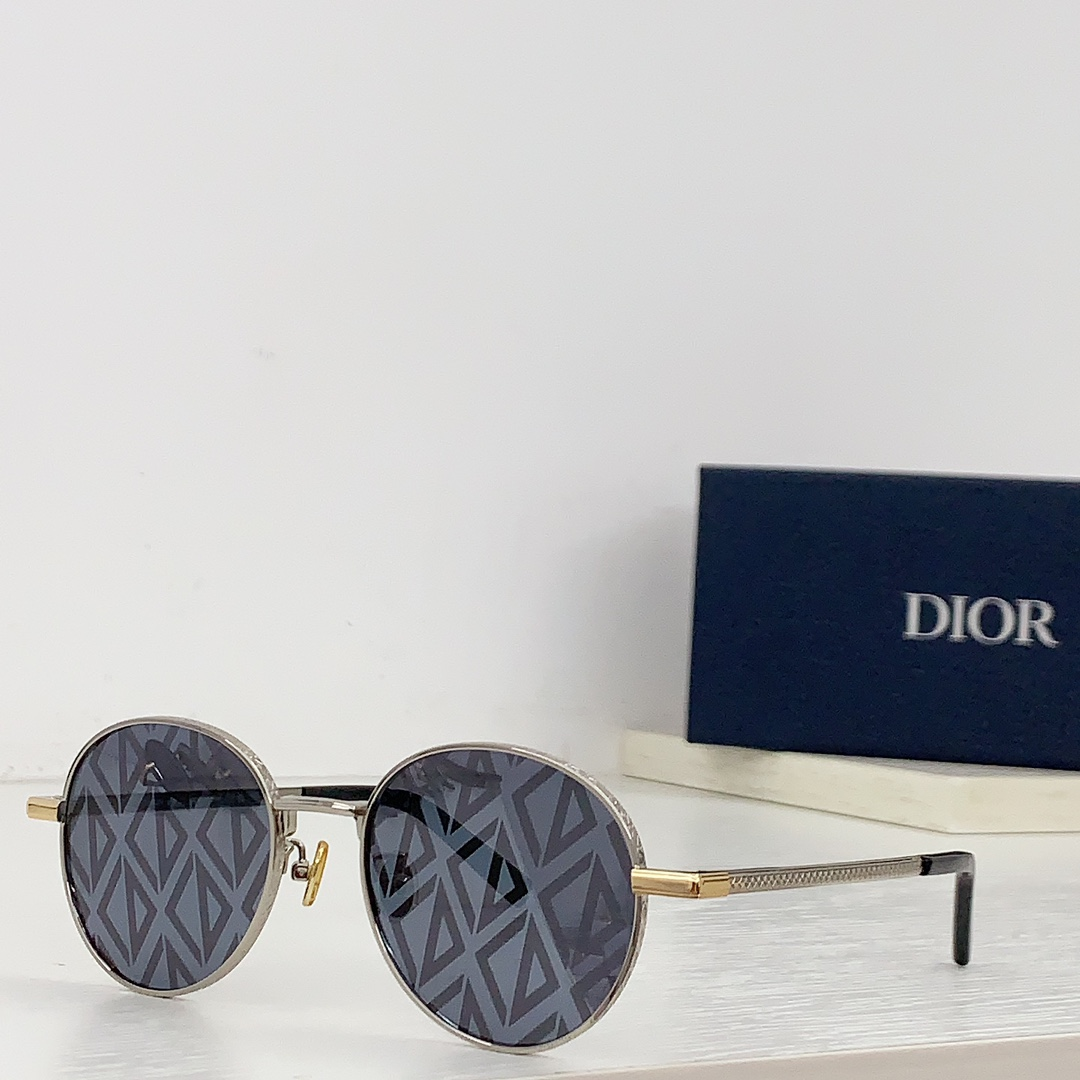 Dior Round Metal Sunglasses Top Quality