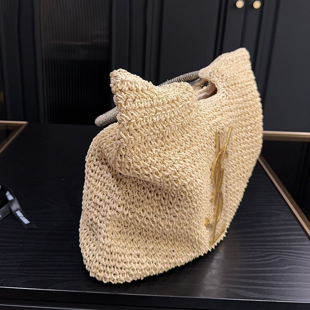 Saint Laurent YSL  Straw Hand Shoulder Bag