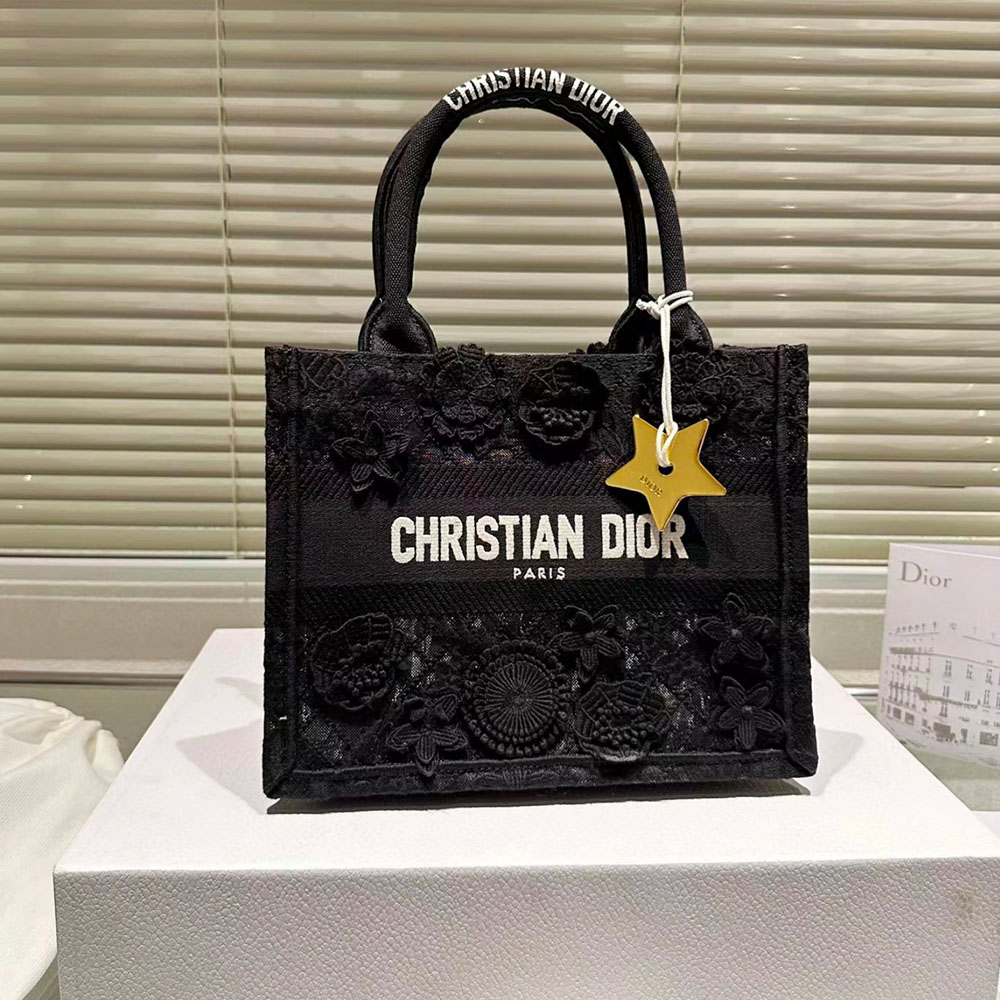Dior Book Tote D-Lace Macrame Bag