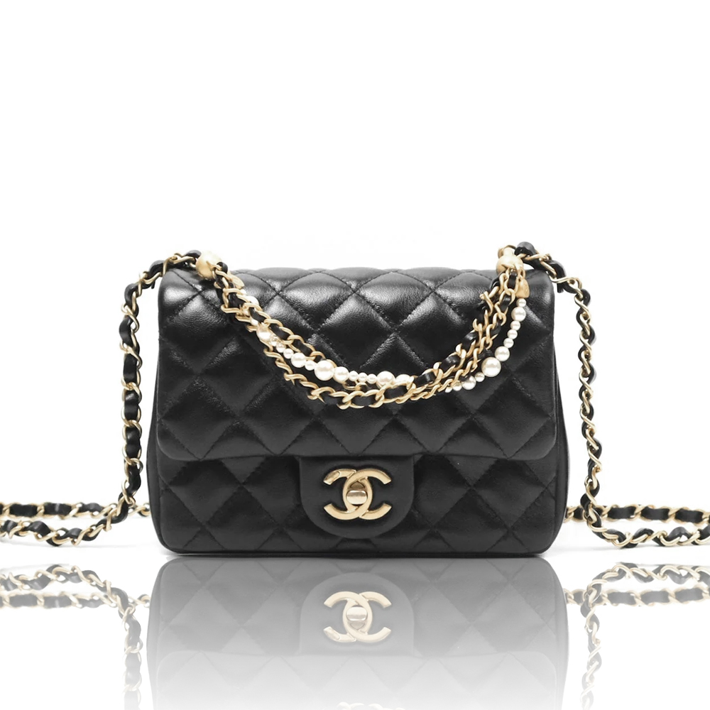 Chanel 24P Mini Square Black