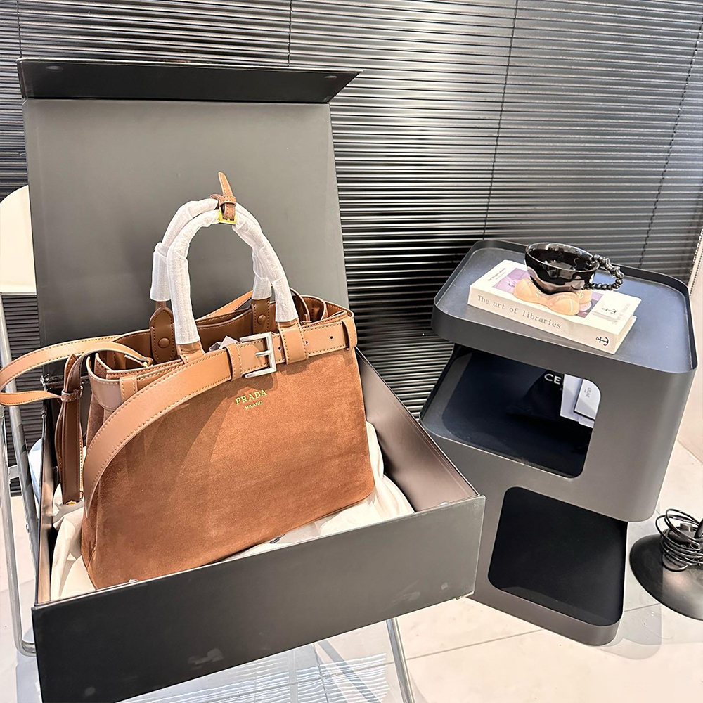 Prada Suede Buckle bag