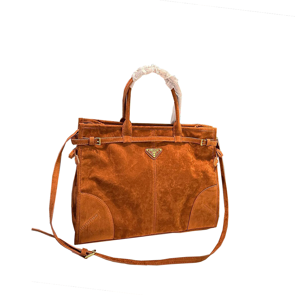 Prada Large suede handbag