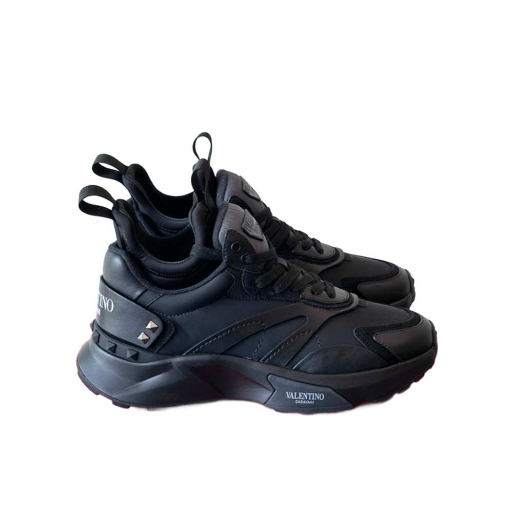 Valentino Garavani Leather Lace-Up Sneakers