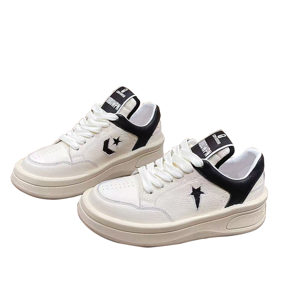 Rick Owens X Drkshdw Turbowpn Leather Sneakers