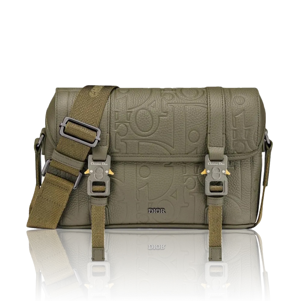 Dior Hit The Road Grained Leather Crossbody Bag