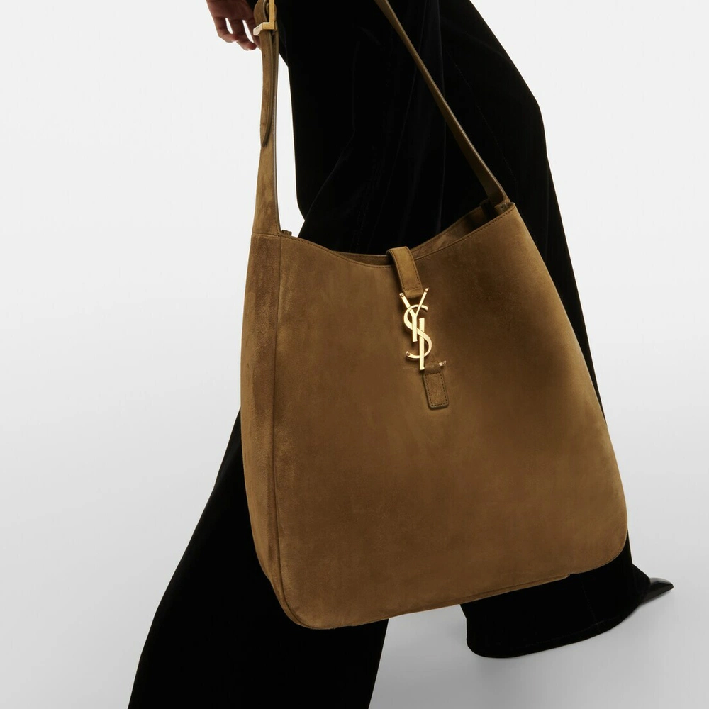 Saint Laurent YSL LE 5 À 7 supple LARGE in suede