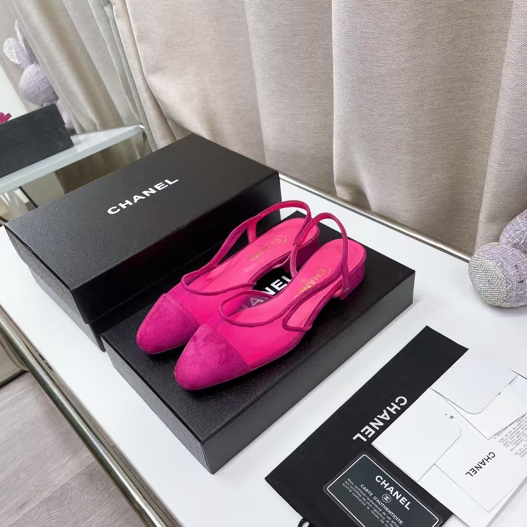 Chanel Slingbacks Pink Fuschia