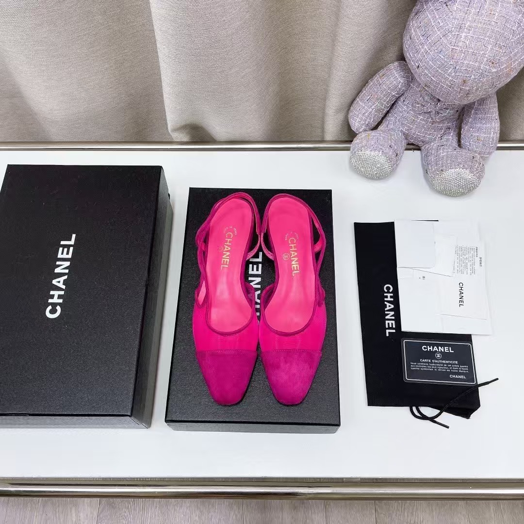 Chanel Slingbacks Pink Fuschia