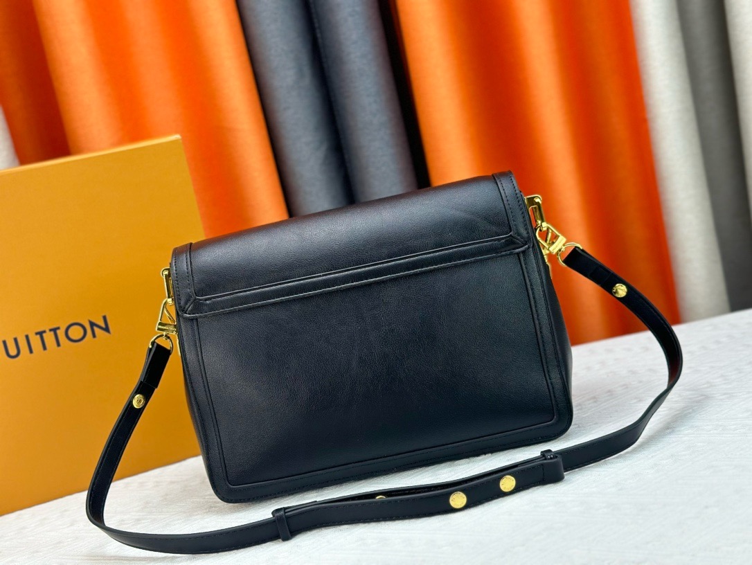 LV Smooth Dauphine MM Black Bag