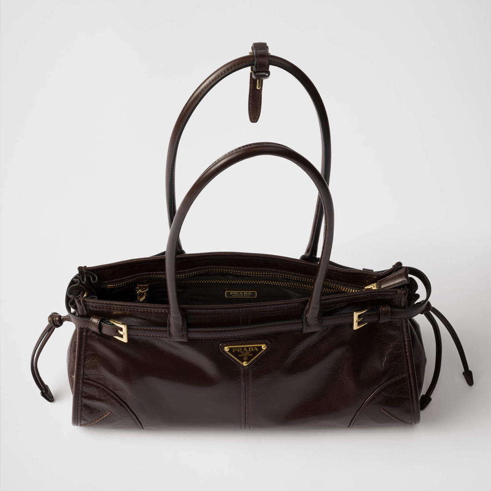 Prada Suede Tote Bag Brown Soft-Lux Handbag Master Version 15A