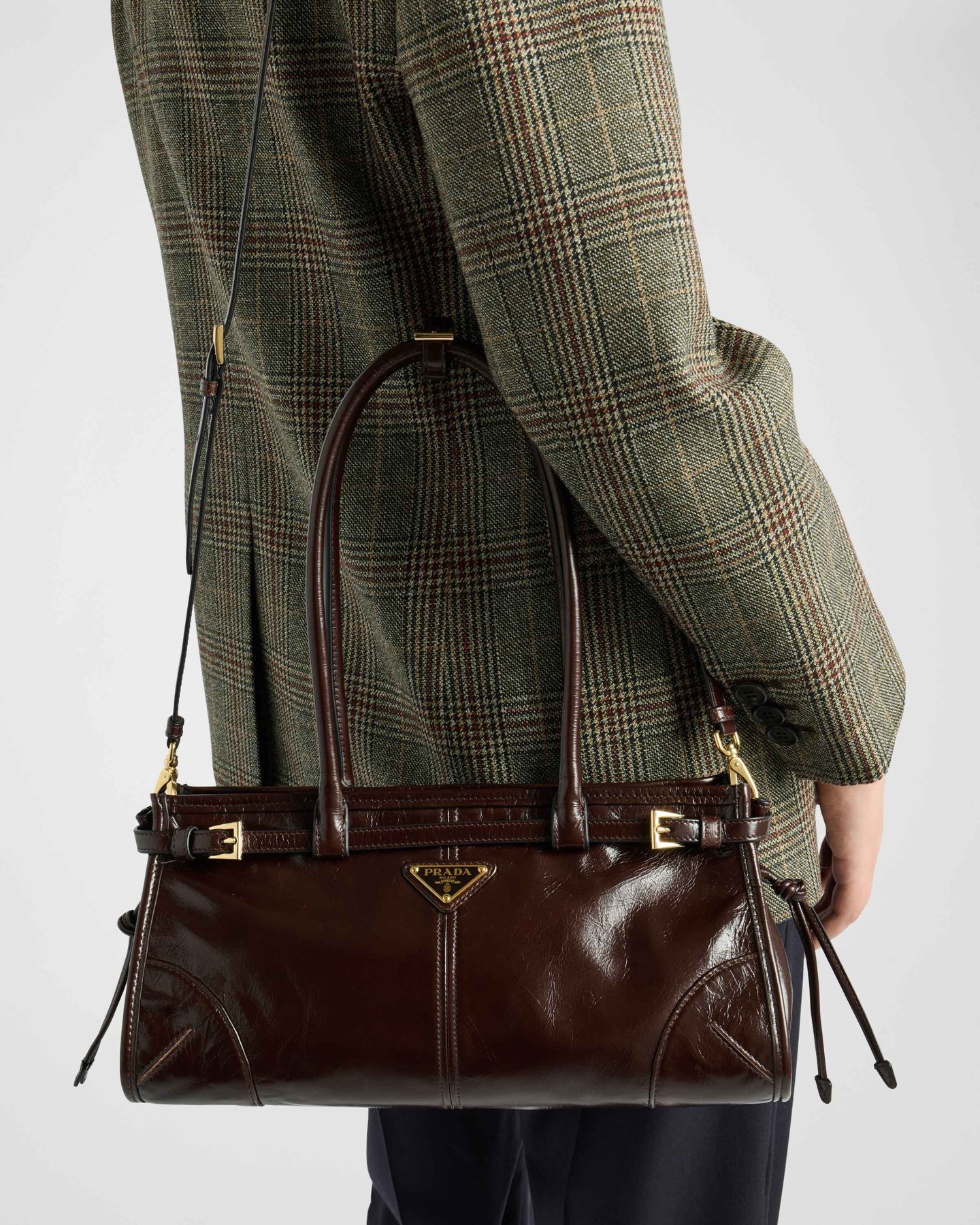 Prada Suede Tote Bag Brown Soft-Lux Handbag Master Version 15A