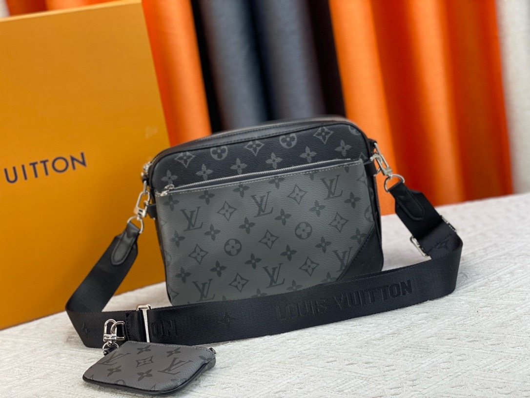 LV Reverse Monogram Eclipse Trio Messenger Bag