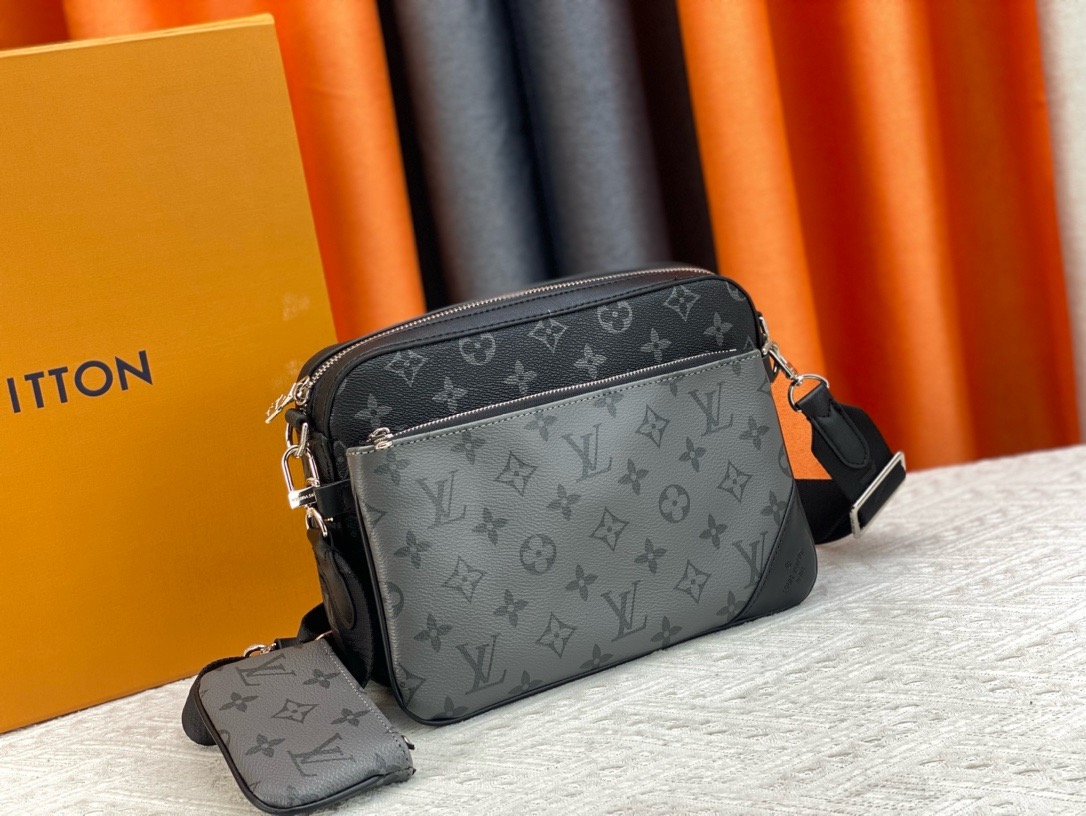 LV Reverse Monogram Eclipse Trio Messenger Bag