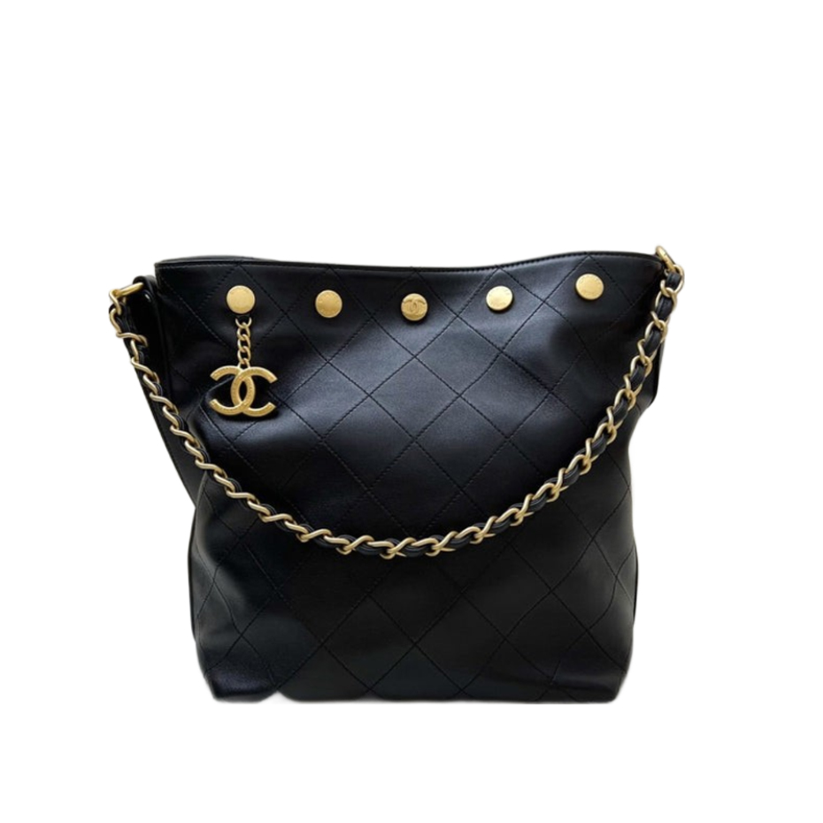 Chanel Bucket Bag Black 10A