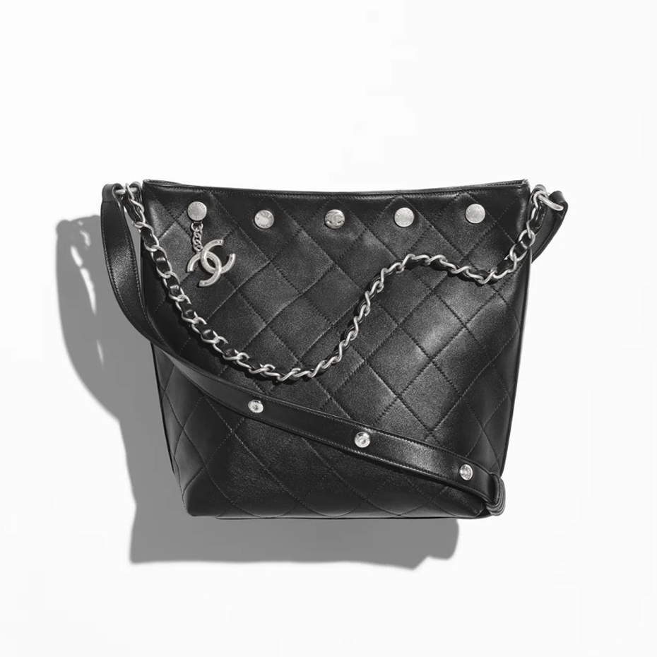 Chanel 31P Bucket Bag Black
