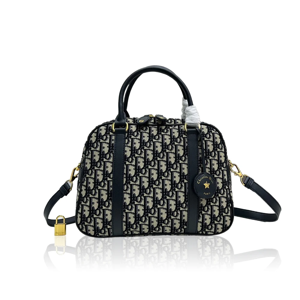 Dior Canvas Bowling Handbag