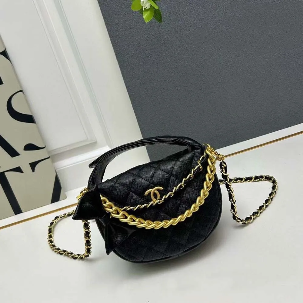 Chanel Pouch on Gold Chain