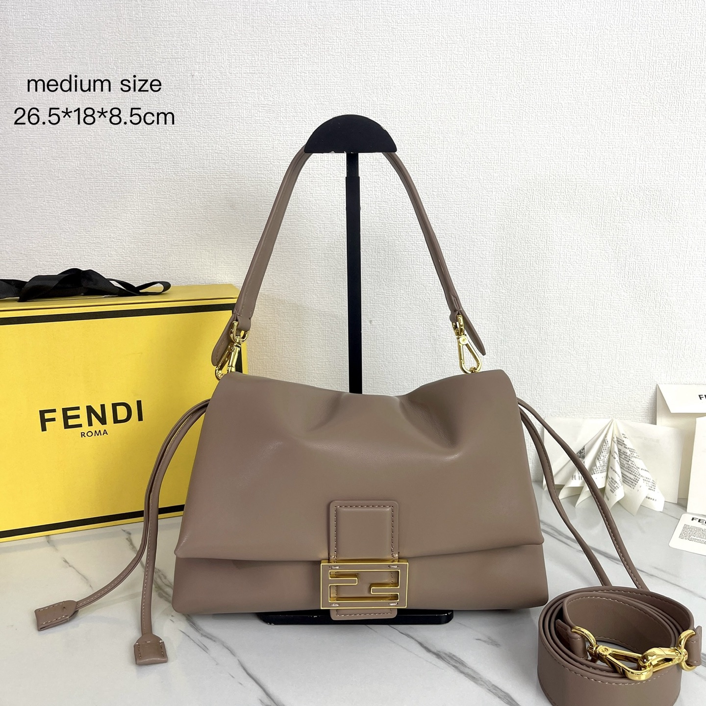 Fendi Mamma Medium  Baguette Bag