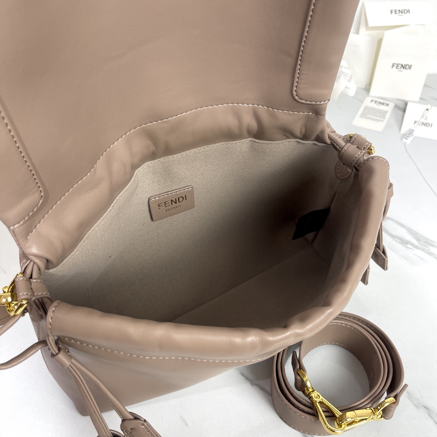 Fendi Mamma Medium  Baguette Bag