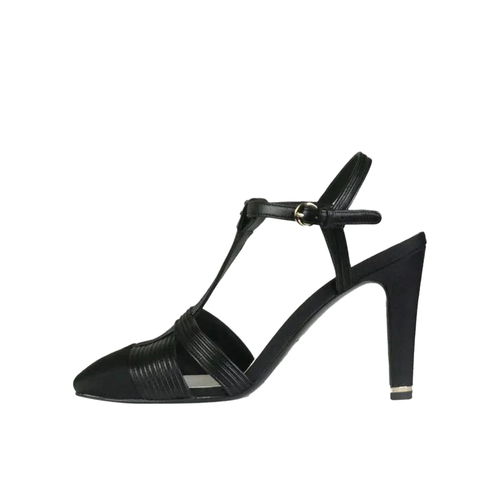 Chanel C buckle Rhinestone High Heels