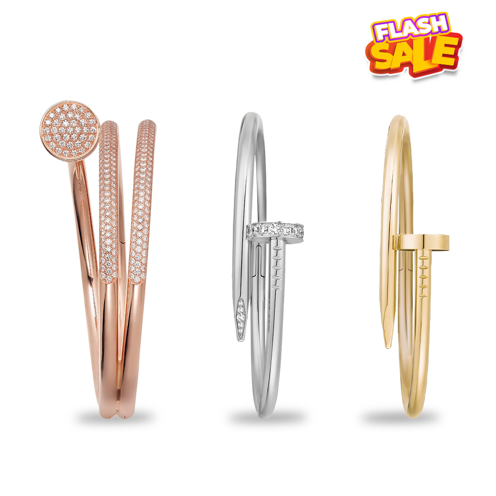 Cartier 3-color JUSTE UN CLOU bracelet