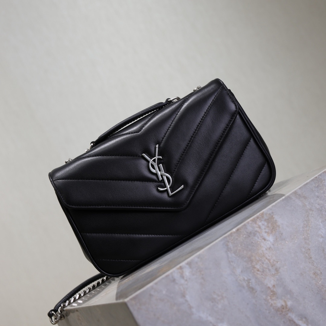 YSL LOULOU Small Quilted Leather Bag 10A