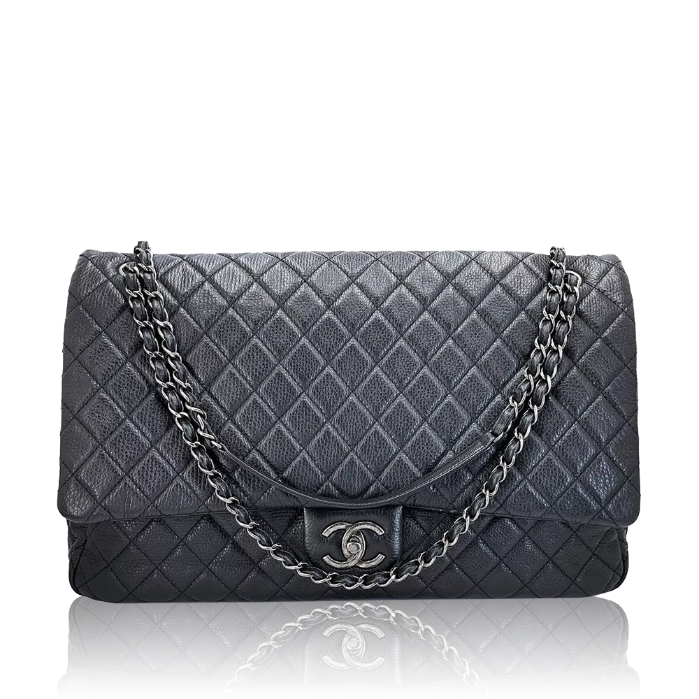 Chanel CF 45 Caviar Airlines XXL Flap Travel Bag