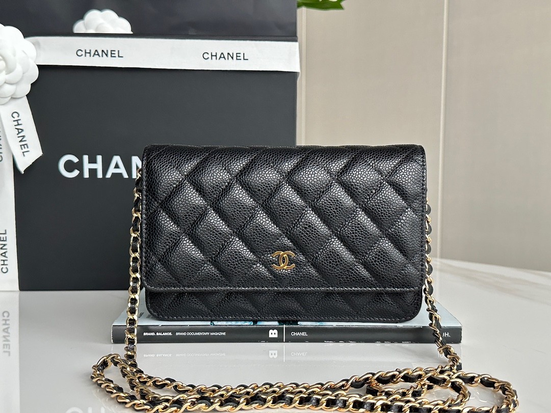 Chanel Classic Wallet on Chain Quilted Caviar
