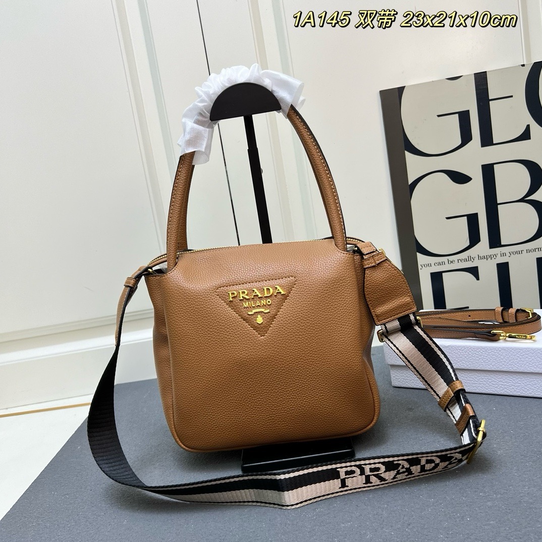 Prada Caramel leather mini shoulder bag