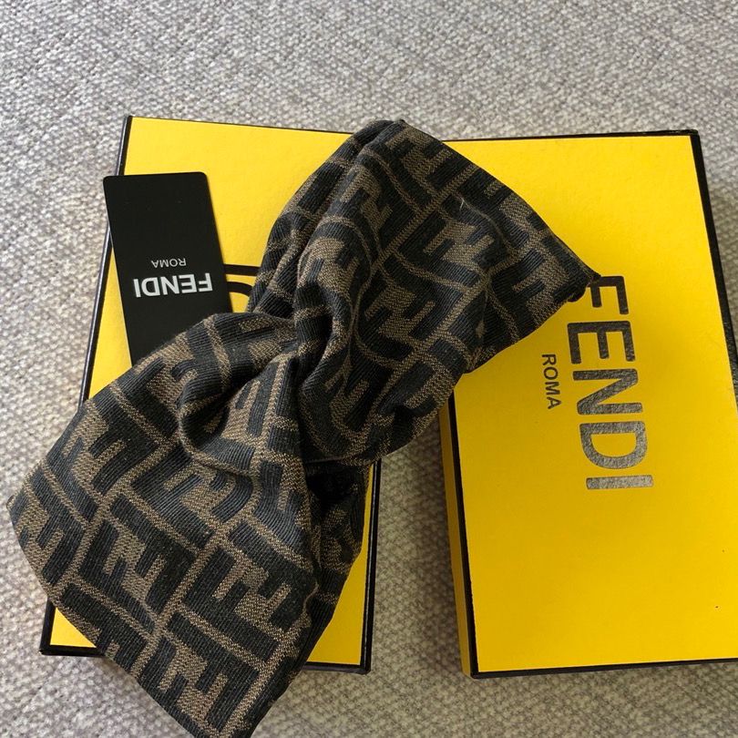 Fendi denim headband