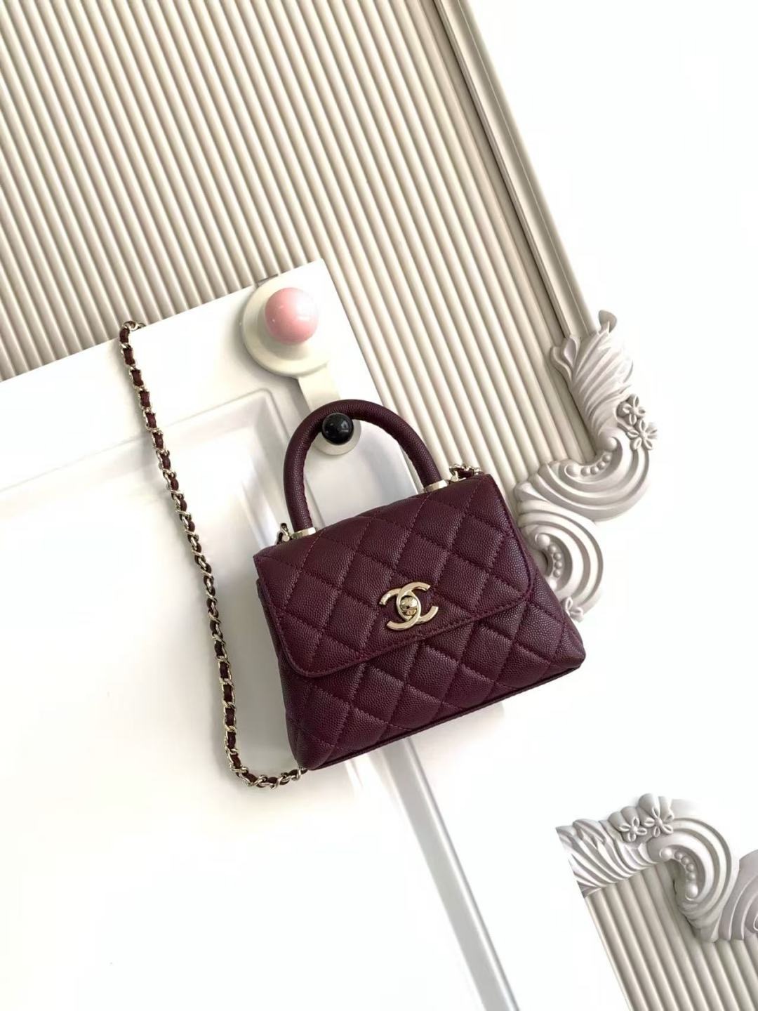 Chanel Mini Coco Handle Chain Shoulder Bag
