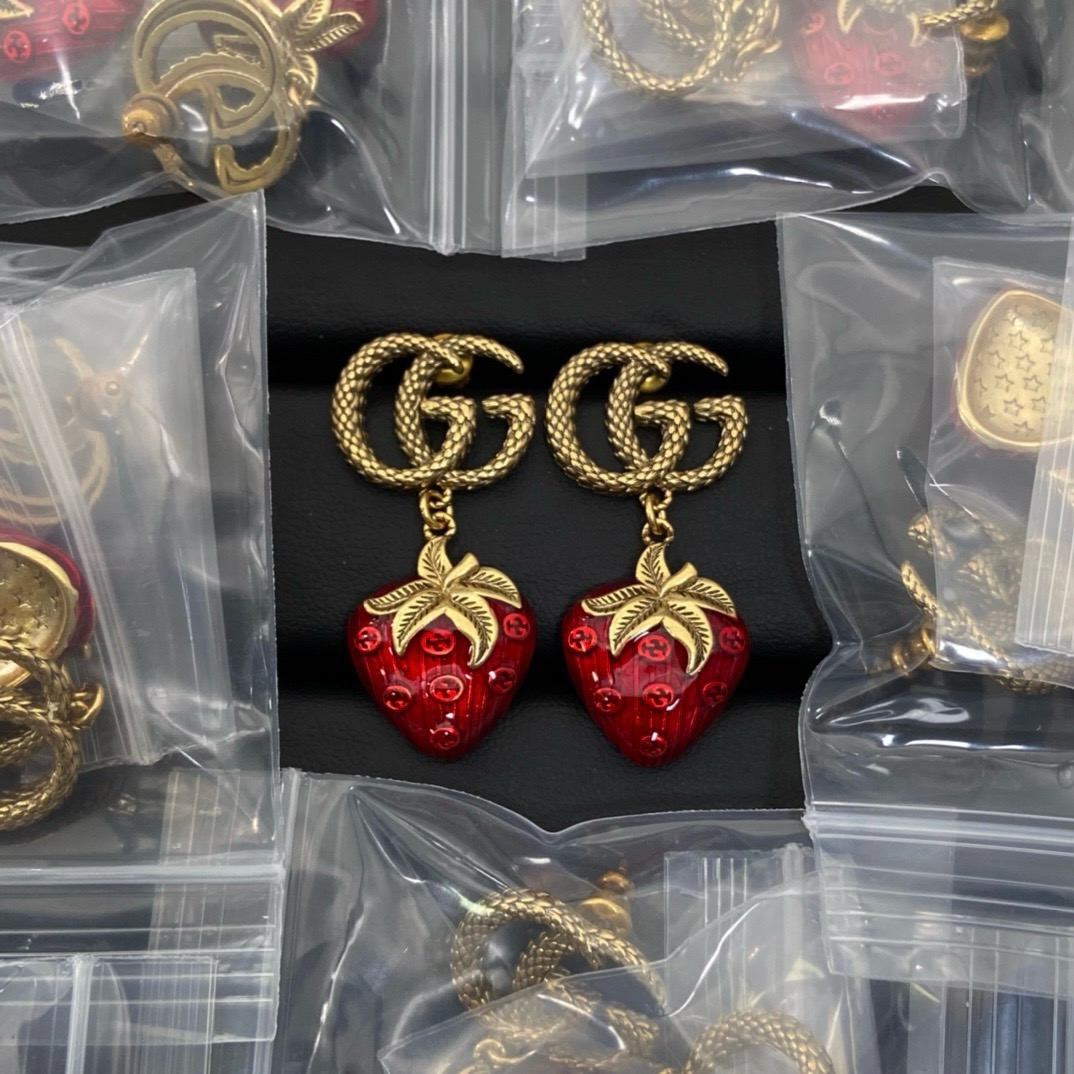 Gucci Strawberry Earrings