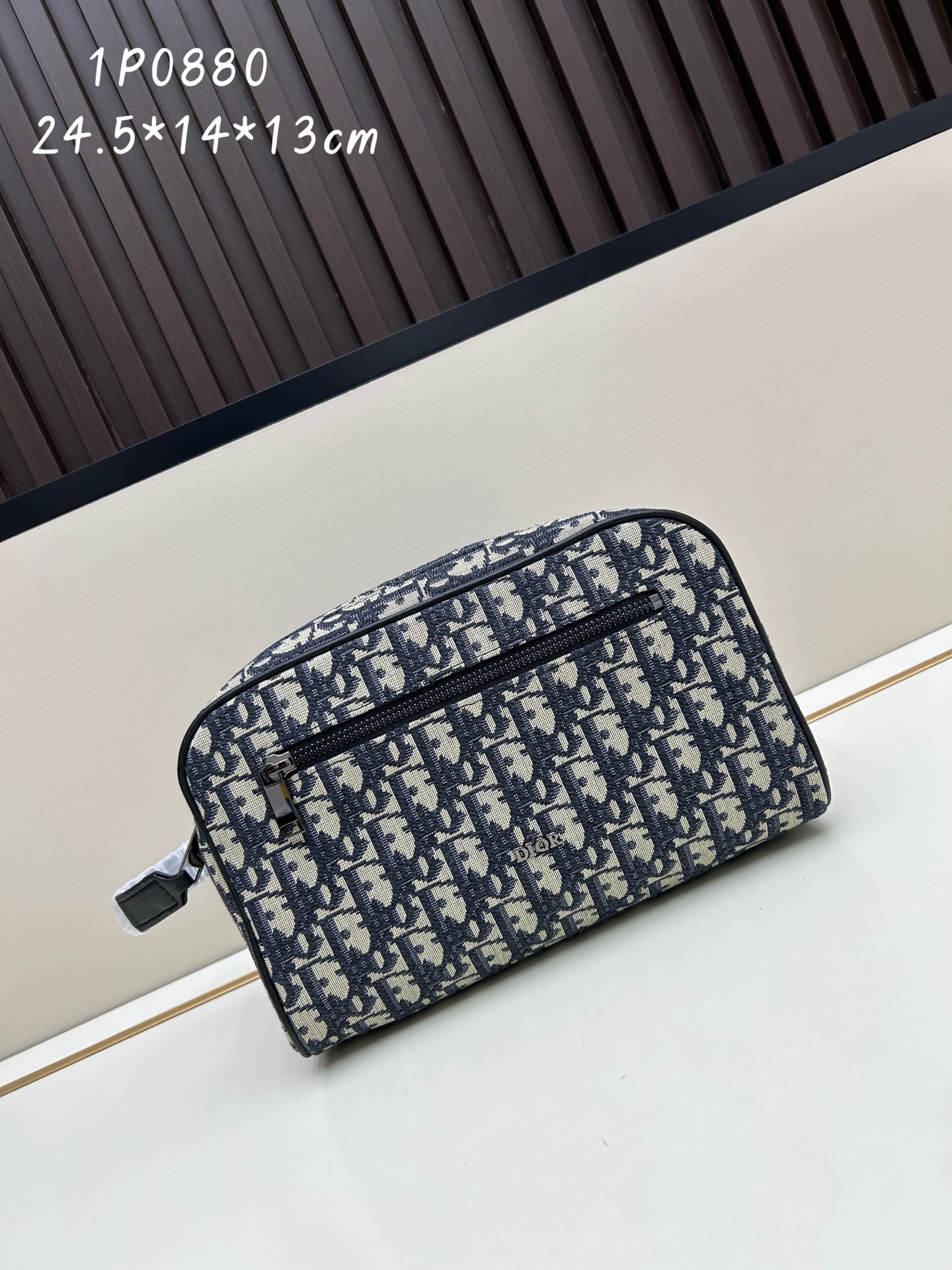 Dior Oblique Double Zipper Closure Bag